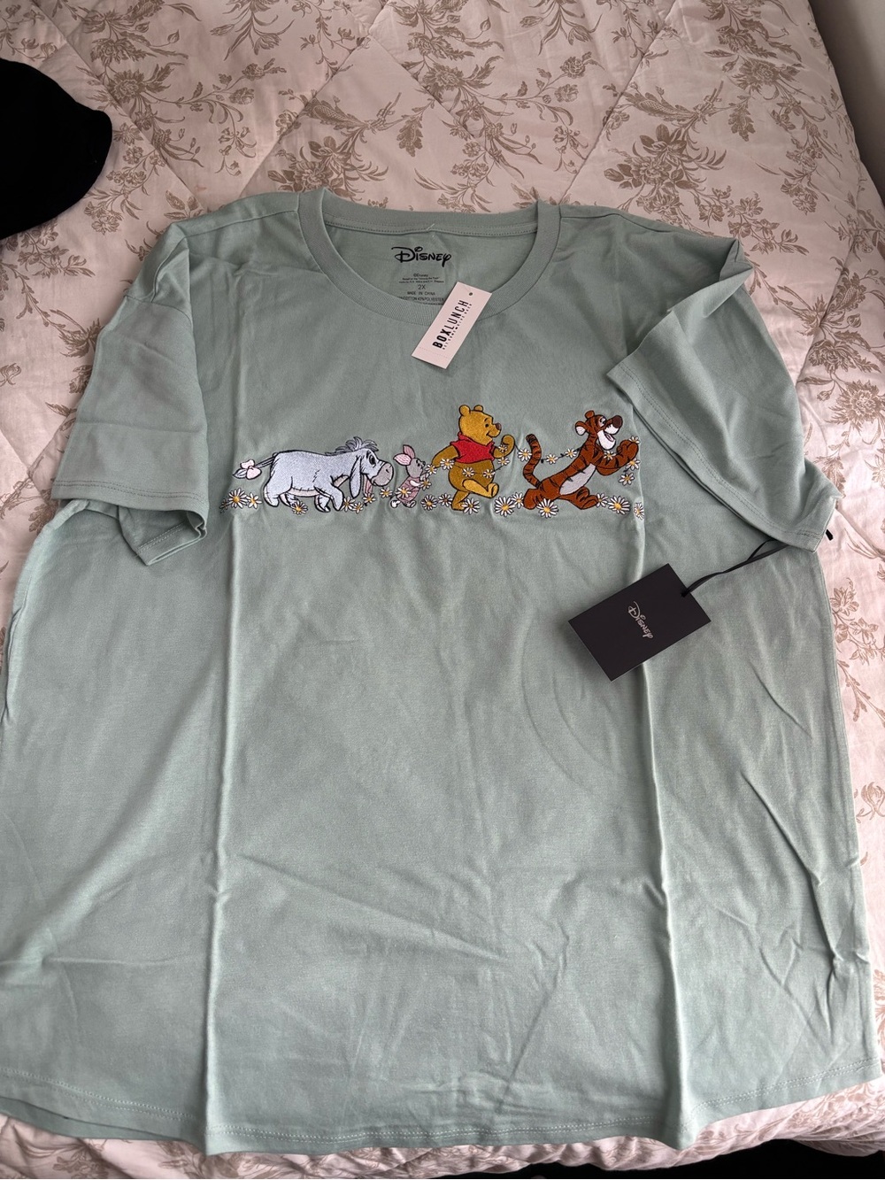 Disney Winnie the Pooh & Friends Short Sleeve Tee - Sage Green